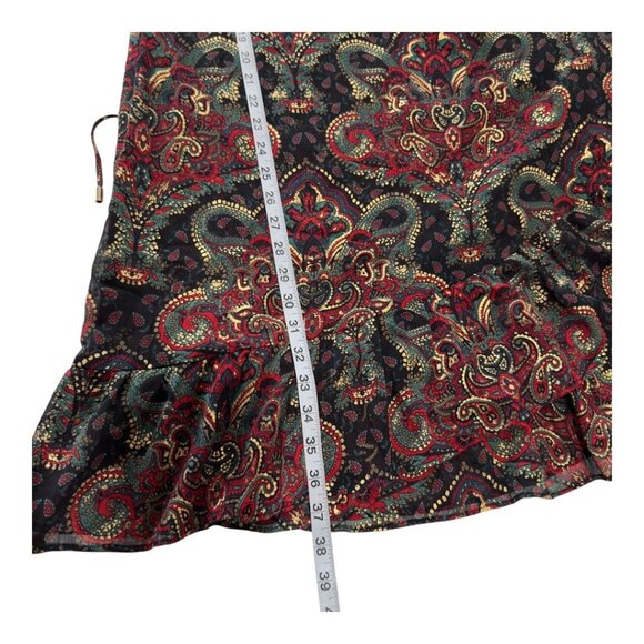 Tommy Hilfiger Women Paisley Print Long Sleeve Dress Keyhole Back Lined Size 18 - Picture 8 of 13